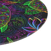 Boho Zee Schildpad: psychedelisch Mandala-patroon Snijplank (Hoek)