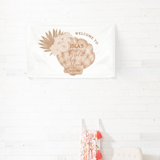 Boho Zeeschelp Bruidsdouche Spandoek (Insitu)