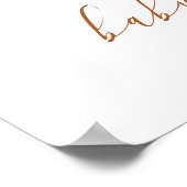 Boho Zeeschelp Welkom op de Baby Shower Poster (Hoek)