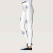 Boho Zen Little Lila Leaf Leggings (Links)