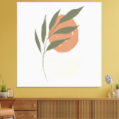 Boho Zen minimalistisch botanisch Canvas Afdruk (Insitu (Woonkamer))