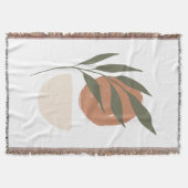 Boho Zen minimalistisch botanisch Deken (Voorkant)