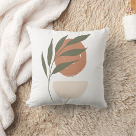 Boho Zen minimalistisch botanisch Kussen