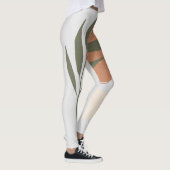 Boho Zen minimalistisch botanisch Leggings (Rechts)