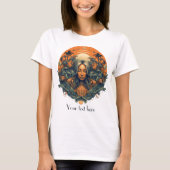Boho  Zen Vibes Godin in Natuur T-shirt (Voorkant)