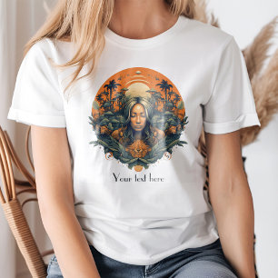 Boho  Zen Vibes Godin in Natuur T-shirt