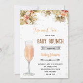 Boho ziet de sip en brunch party kaart (Voorkant)