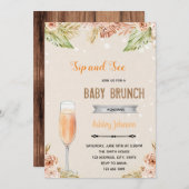 Boho ziet de uitnodiging van de partij "sip" en "b (Voorkant / Achterkant)