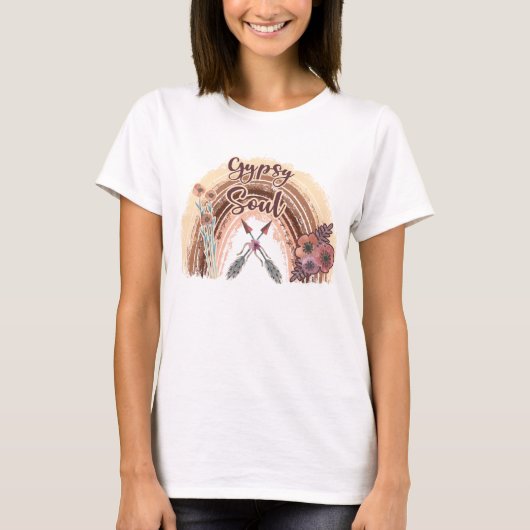 Boho Zigeuner Ziel T-shirt (Voorkant)