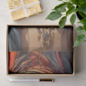Boho Zigeunerin Portret Decoupage Papier | Kleur (Geschenk)