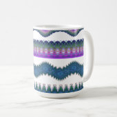 Boho Zigzag Patroon Koffiemok (Voorkant rechts)
