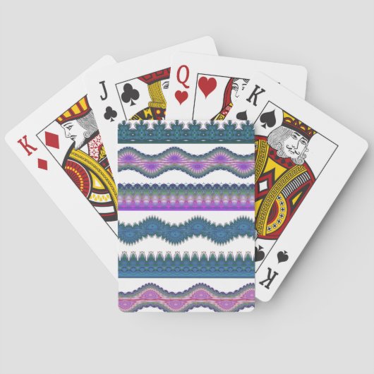 Boho Zigzag Patroon Speelkaarten (Achterkant)