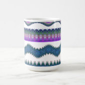 Boho Zigzag Pattern Coffee Mug Koffiemok (Center)