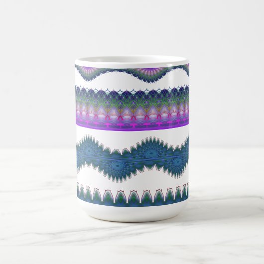Boho Zigzag Pattern Coffee Mug Koffiemok (Center)