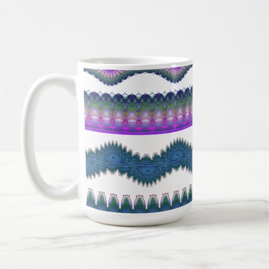 Boho Zigzag Pattern Coffee Mug Koffiemok (Links)