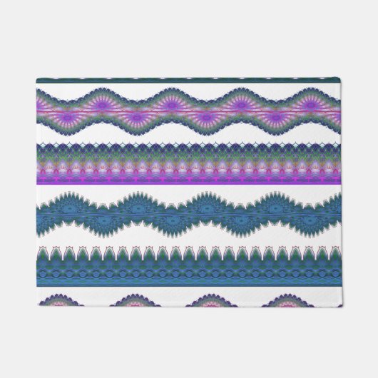 Boho Zigzag Welcome Doormat Deurmat (Voorkant)