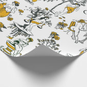 Boho Zodiac Astrologie Horoscoop Wrapping Papier (Hoek)