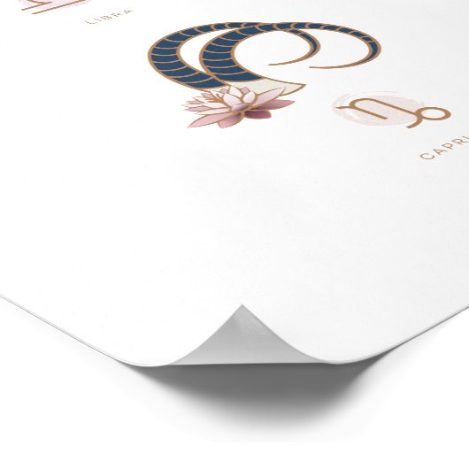Boho Zodiac Signs Poster (Hoek)
