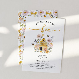 Boho Zoete Bijenbaby Shower Kaart