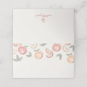 Boho zoete perzik gevouwen plaatskaarten plaatskaartje (Buitenkant ongevouwen)