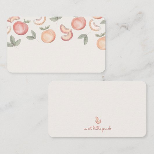 Boho zoete perzik plaatskaarten plaatskaartje (Voorkant / Achterkant)