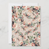 Boho Zomer Bloemen Afstudeerfeest Champagne Kaart (Achterkant)