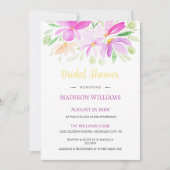 Boho Zomer Bloemen Waterverf Kunst Kaart (Voorkant)