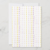 Boho Zomer Bloemige Waterverf Kunst Kaart (Achterkant)