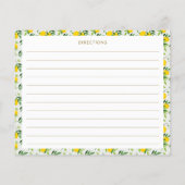 Boho Zomer Citroen Fruit Bruiloft Feest Recept (Achterkant)