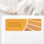 Boho zomer eerste reis rond zon 1e verjaardag etiket (Insitu)