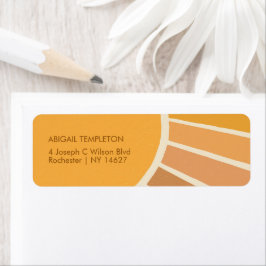 Boho zomer eerste reis rond zon 1e verjaardag etiket