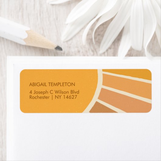 Boho zomer eerste reis rond zon 1e verjaardag etiket (Insitu)