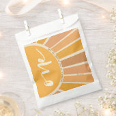 Boho zomer eerste reis rond zon verjaardag bedankzakje (Geknipt)