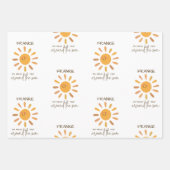 Boho zomer eerste reis rond zon verjaardag inpakpapier vel (Voorkant)