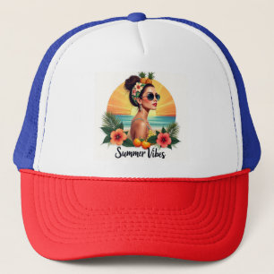 Boho Zomer Meisje Tropische Stijl Hoed Trucker Pet