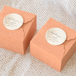 Boho zomer pampagras waterverf Dank je baby Ronde Sticker