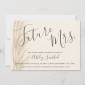 Boho zomer pampas gras Mrs bruidsfeest Kaart (Voorkant)