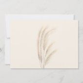 Boho zomer pampas gras Mrs bruidsfeest Kaart (Achterkant)