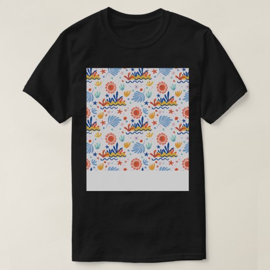 Boho Zomer patroon Tshirt (Design voorkant)