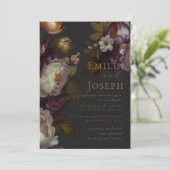 Boho Zomer Roos aestethische bruiloft Kaart (Staand voorkant)