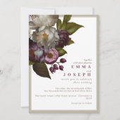 Boho Zomer Roos  aestethische bruiloft Kaart (Voorkant)