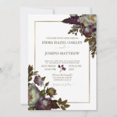 Boho Zomer Roos aestethische bruiloft Kaart (Voorkant)