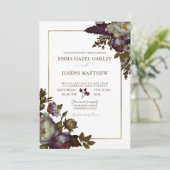 Boho Zomer Roos aestethische bruiloft Kaart (Staand voorkant)