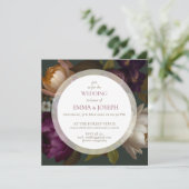 Boho Zomer Roos aestethische bruiloft Kaart (Staand voorkant)