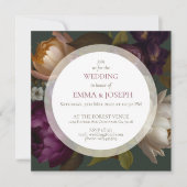 Boho Zomer Roos aestethische bruiloft Kaart (Voorkant)