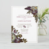 Boho Zomer Roos  aestethische bruiloft Kaart (Staand voorkant)