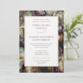 Boho Zomer Roos aestethische bruiloft Kaart (Staand voorkant)