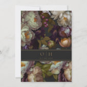 Boho Zomer Roos aestethische bruiloft Kaart (Achterkant)