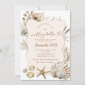 Boho Zomer Strand Kust Bruidsborrel Kaart (Voorkant)