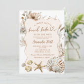 Boho Zomer Strand schatje Baby Shower Kaart (Staand voorkant)